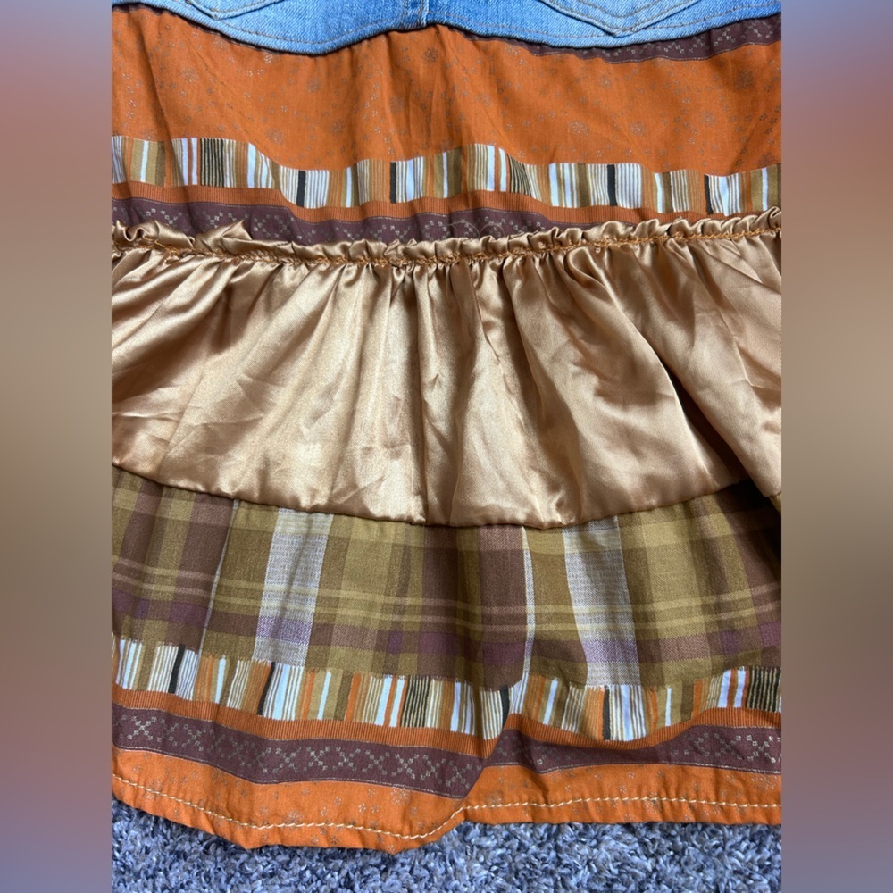 Levi’s Jeans Denim and Fabric Flared Mini Skirt size 3 - Picture 7 of 10